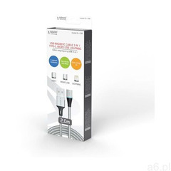 Kabel usb - usb typ c micro lighting cl-156 2 m marki Savio - ogłoszenia A6.pl