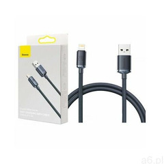 Baseus Kabel usb - lightning crystal shine 1.2 m czarny (6932172602680) - ogłoszenia A6.pl