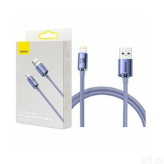 Kabel usb - lightning crystal shine 1.2 m fioletowy marki Baseus - ogłoszenia A6.pl