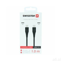 Kabel usb typ-c - usb typ-c 1 m czarny marki Swissten - ogłoszenia A6.pl