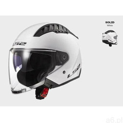 Kask motocyklowy otwarty jet kask of600 copter solid white - nowość! marki Ls2 - ogłoszenia A6.pl
