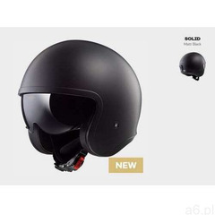KASK MOTOCYKLOWY OTWARTY JET LS2 OF599 SPITFIRE SOLID MATT BLACK, AK305991011 - ogłoszenia A6.pl
