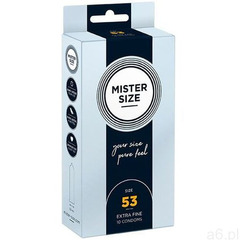 Prezerwatywy dopasowane na miarę - mister size 53 mm 10szt (4260605480089) - ogłoszenia A6.pl