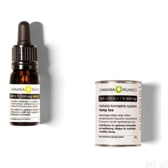 Zestaw 1 buteleczka 10 ml z olejem 5% CBD bez chlorofilu i herbata konopna - ogłoszenia A6.pl
