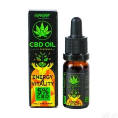 Olejek CBD 5% ENERGY & VITALITY Z TERPENAMI EUPHORIA 10ml - ogłoszenia A6.pl