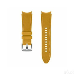 Samsung Pasek skórzany hybrid leather do galaxy watch4 20mm s/m musztardowy (8806092658271) - ogłoszenia A6.pl