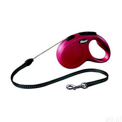 Flexi New Classic Smycz linka M 5m czerwona [FL-2603] - ogłoszenia A6.pl