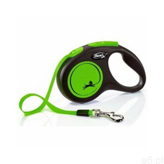 Smycz FLEXI New Neon S (5 m - 15 kg) Zielona - ogłoszenia A6.pl