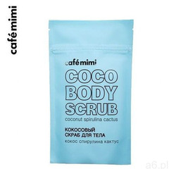 Kokosowy scrub do ciała - kokos, Spirulina, Kaktus, 150 g - CAFE MIMI - ogłoszenia A6.pl