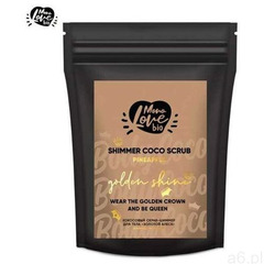 Połyskujący kokosowy peeling do ciała z ekstraktem z ananasa GOLDEN SHINE, 150 g MONOLOVE bio - ogłoszenia A6.pl