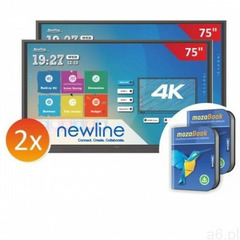 Zestaw duet: 2x monitor interaktywny newlinie tt-7519rs + 2x mozabook marki Newline - ogłoszenia A6.pl