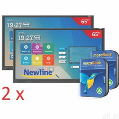 Zestaw Duet: 2x monitor interaktywny Newlinie TruTouch TT-6519RS + 2x oprogramowanie MozaBook -  - ogłoszenia A6.pl