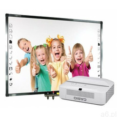 Tablica interaktywna Qomo QWB379PS z projektorem ultrakrótkoogniskowym Casio XJ-UT331X - ogłoszenia A6.pl