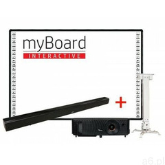 Tablica myBoard BLACK 86" Nano + projektor przenośny XGA* + uchwyt sufitowy do projektor - ogłoszenia A6.pl