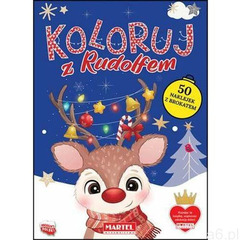 Praca zbiorowa Koloruj z rudolfem z naklejkami - ogłoszenia A6.pl