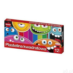 Plastelina kwadratowa 12 kolorów MONA, 315981 - ogłoszenia A6.pl