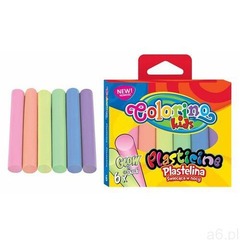Colorino Kids - Plastelina świecąca w nocy 6 kolorów - COLORINO (5907690842680) - ogłoszenia A6.pl