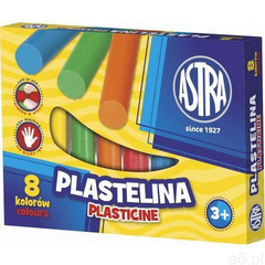 Astra papiernicze Astra, plastelina, 8 kolorów (5900263030514) - ogłoszenia A6.pl