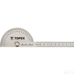 Kątomierz z linijką 100mm stal nierdzewna Topex (5902062317001) - ogłoszenia A6.pl