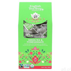 English tea shop Herbata green tea & pomegranate, 15 piramidek - ogłoszenia A6.pl
