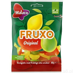 fruxo original cukierki owocowe 80g marki Malaco - ogłoszenia A6.pl