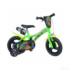 Rower DINO Żółwie Ninja 12 Zielono-czarny (8006817905202) - ogłoszenia A6.pl