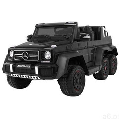 Mercedes g63 6x6 tablet mp4 czarny - dwuosobowy samochód na akumulator do 110kg marki Ramiz - ogłoszenia A6.pl