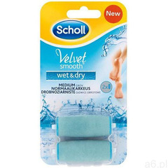 2szt velvet smooth wet & dry wymienne głowice do pilnika elektrycznego do stóp marki Scholl - ogłoszenia A6.pl