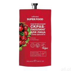 Cafe mimi Ujędrniający scrub-peeling do twarzy i dekoltu, żurawina i kolendra,100 ml - - ogłoszenia A6.pl