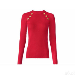 ESMARA® Sweter damski z wiskozą, 1 sztuka (XS (32/34), Czerwony), kolor czerwony - ogłoszenia A6.pl