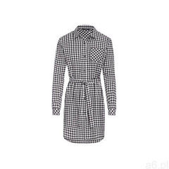 ESMARA® Tunika flanelowa damska (46, Czarny/biały), kolor biały - ogłoszenia A6.pl