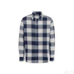 LIVERGY® Koszula flanelowa męska z bawełny, 1 sztuka (L (41/42), Jodełka/granatowy) (4055334065610) - ogłoszenia A6.pl
