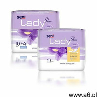 Seni Wkładki urologiczne dla kobiet lady slim mini 9.5x22.5cm 10 szt. + 4 szt. | oficjalny sklep - ogłoszenia A6.pl