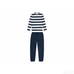 LIVERGY® Piżama męska flanelowa, 1 komplet (S (44/46), Paski/granatowy) (4055334343510) - ogłoszenia A6.pl