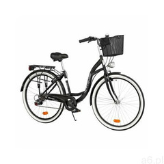 Dawstar Rower miejski citybike s7b czarny + stalowy kosz rowerowy vÖgel vks-102 click - ogłoszenia A6.pl