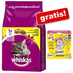 3,8 kg Whiskas + 60 g Dreamies przysmaki dla kota o smaku sera z zabawką Snacky Mouse gratis! -  - ogłoszenia A6.pl