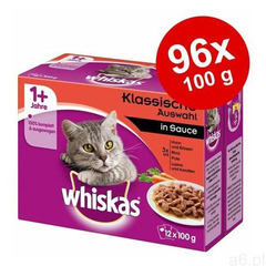 Megapakiet Whiskas 1+ saszetki, 96 x 100 g - Wybór dań drobiowych w sosie | Dostawa GRATIS (4770 - ogłoszenia A6.pl