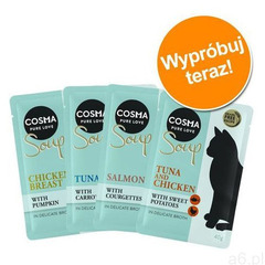 Mieszany pakiet próbny Cosma Soup 4 x 40 g| -5% Rabat dla nowych klientów| DARMOWA Dostawa od 99 zł - ogłoszenia A6.pl