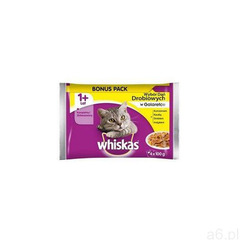Drobiowe dania w galaretce Whiskas Adult 4 x 100 g - ogłoszenia A6.pl