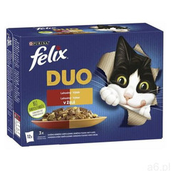 Felix karma mokra dla kota Fantastic DUO mix mięs w galarecie, 72 x 85 g (7613039758090) - ogłoszenia A6.pl