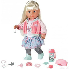 BABY born Starsza siostra specjalne wydanie w spódnicy i kurtce, 43 cm (4001167828731) - ogłoszenia A6.pl