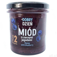 Pszczelarz kozacki Miód z czarną jagodą "na dobry dzień" , 375g (5907675805587) - ogłoszenia A6.pl