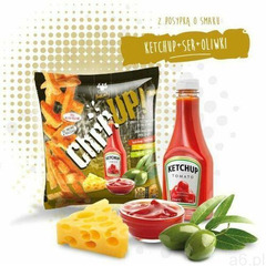 ChrrUp - chrupiąca przekąska z pieczywa pszennego o smaku ketchupu, 50g (5904730077293) - ogłoszenia A6.pl