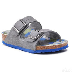 Klapki BIRKENSTOCK - Arizona Kids Bs 1022569 Cmo Footbeds Gray - ogłoszenia A6.pl