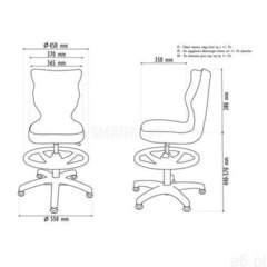 Krzesło dziecięce na wzrost 133-159cm Petit biały JS01 rozmiar 4 WK+P (5902490242852) - ogłoszenia A6.pl