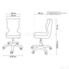 Krzesło dziecięce na wzrost 119-142cm petit black st28 rozmiar 3 marki Entelo - ogłoszenia A6.pl