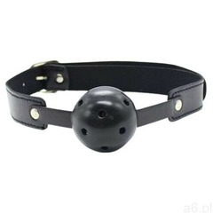 Breath Hole Ball Gag (nero) | (8053629694473) - ogłoszenia A6.pl