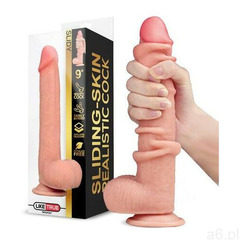 Realistyczny penis z przesuwaną skórą dildo slidy 792551 marki Liketrue - ogłoszenia A6.pl