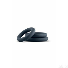 3-Piece Cock Ring Set - Grey, Kolor ciemny szary, Boners (8719497665181) - ogłoszenia A6.pl