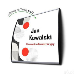 Jansen display Tabliczka na drzwi wypukła - 10,5 x 15 cm - a6 tabliczka przydrzwiowa a6 typ a - ogłoszenia A6.pl